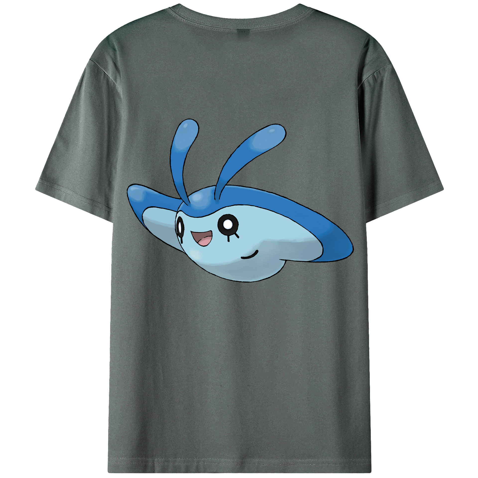 （画像用） ポケットモンスター Pokémon 綿100％ メンズ半袖Tシャツ（バックプリント） 通気性